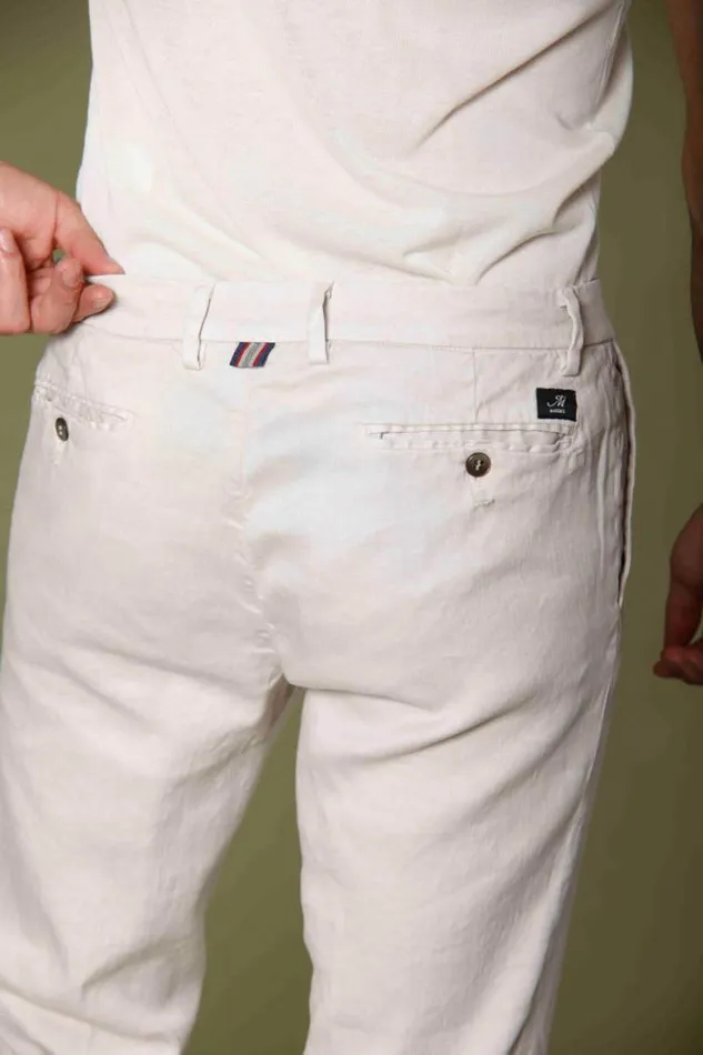 Man New York Chino Pants In Linen And Cotton Twill Regular Mason039s Pants