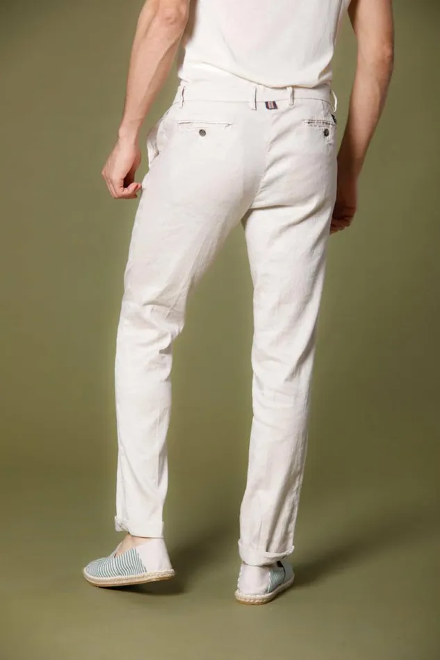 Man New York Chino Pants In Linen And Cotton Twill Regular Mason039s Pants