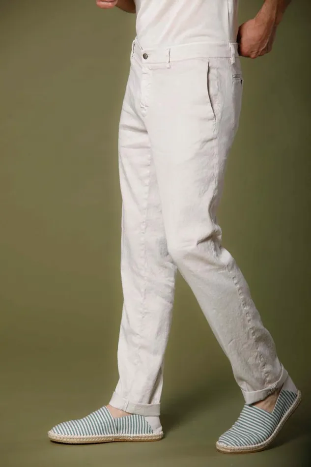 Man New York Chino Pants In Linen And Cotton Twill Regular Mason039s Pants