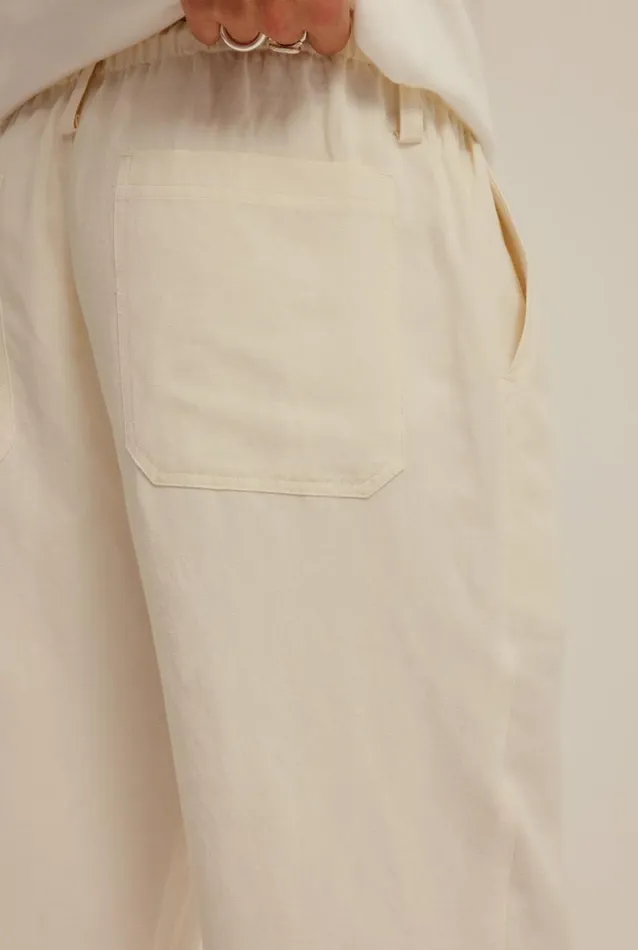 Man Venroy Pants Silk Linen Relaxed Trouser
