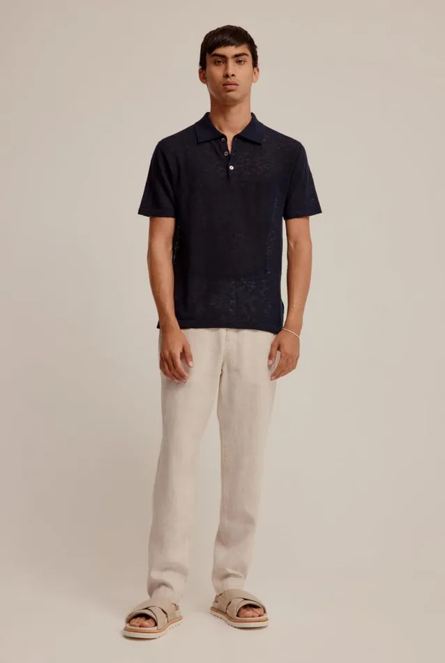 Man Venroy Polos Slub Knit Polo