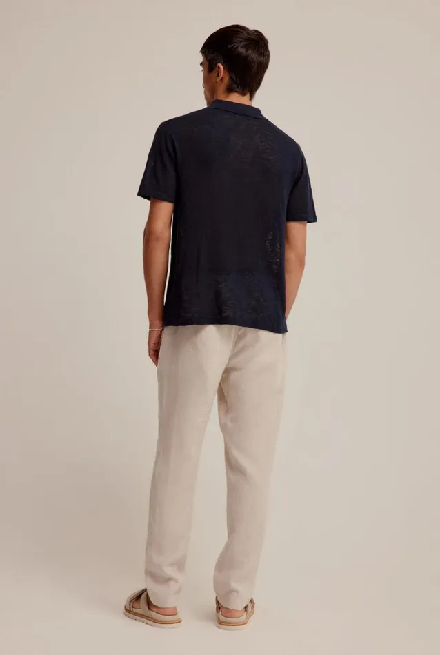 Man Venroy Polos Slub Knit Polo