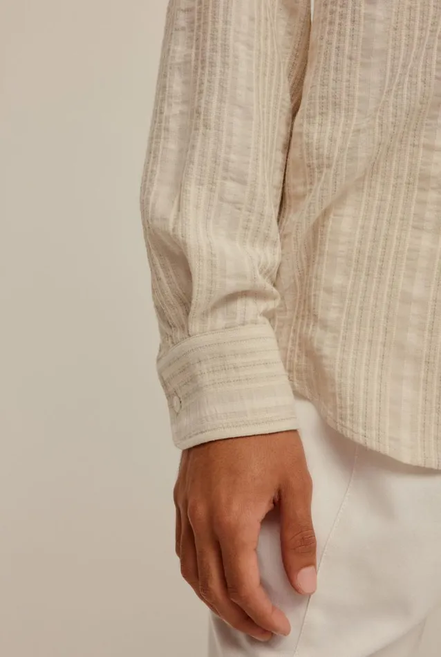 Man Venroy Shirts Woven Stripe Cotton Shirt