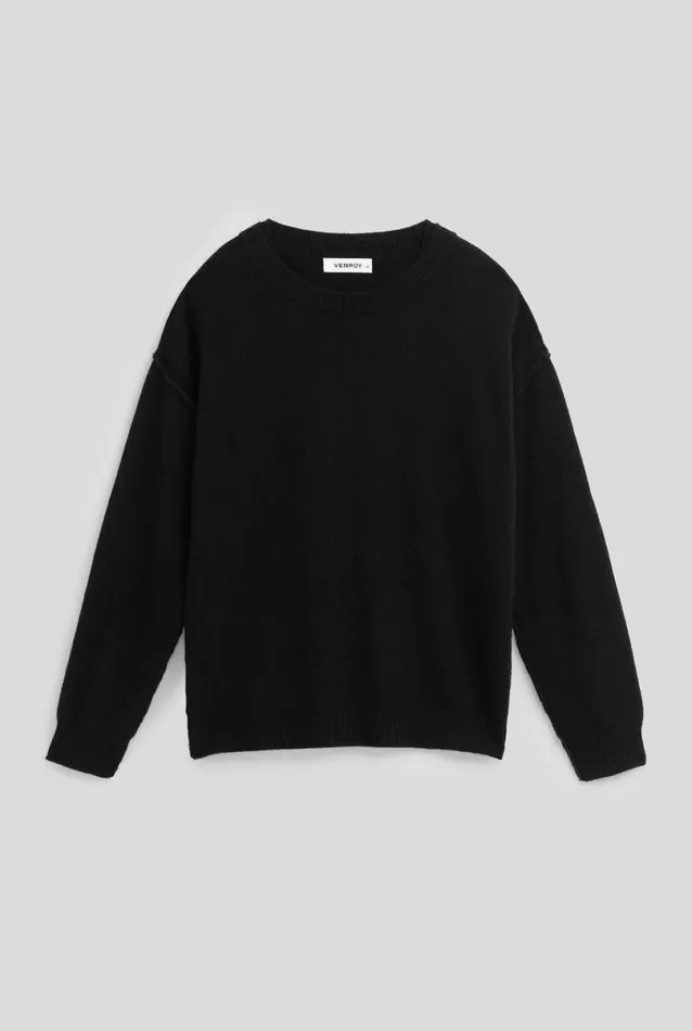 Man Venroy Sweaters Cashmere Exposed Seam Sweater