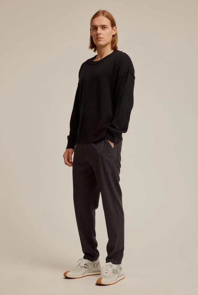 Man Venroy Sweaters Cashmere Exposed Seam Sweater