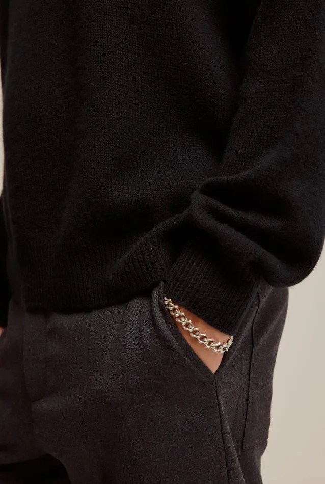Man Venroy Sweaters Cashmere Exposed Seam Sweater