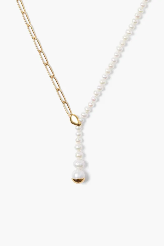 Marion Drop Necklace White Pearl Women Chan Luu Necklaces