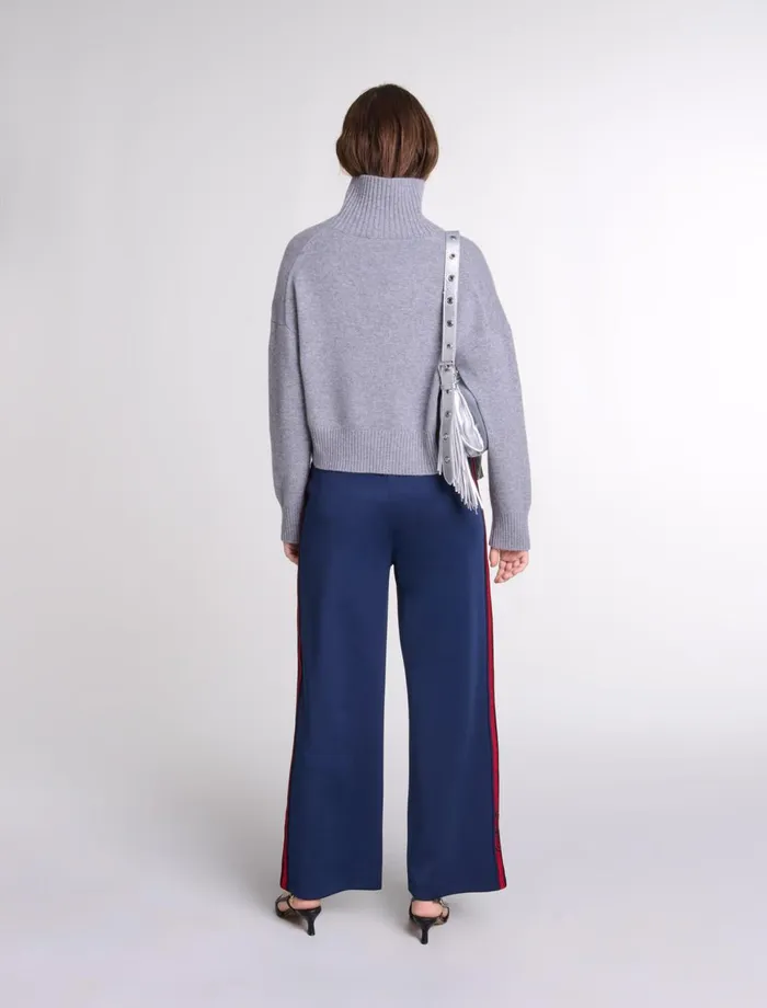 Matching Sets Women Maje Striped Trousers Navy