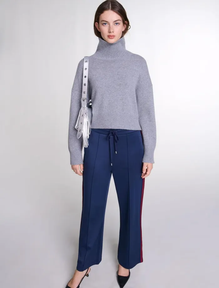 Matching Sets Women Maje Striped Trousers Navy