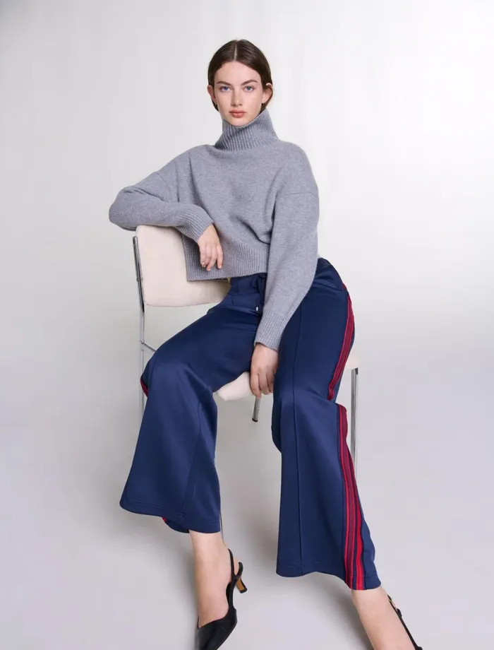 Matching Sets Women Maje Striped Trousers Navy