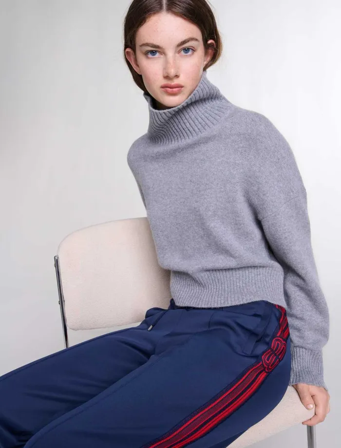 Matching Sets Women Maje Striped Trousers Navy