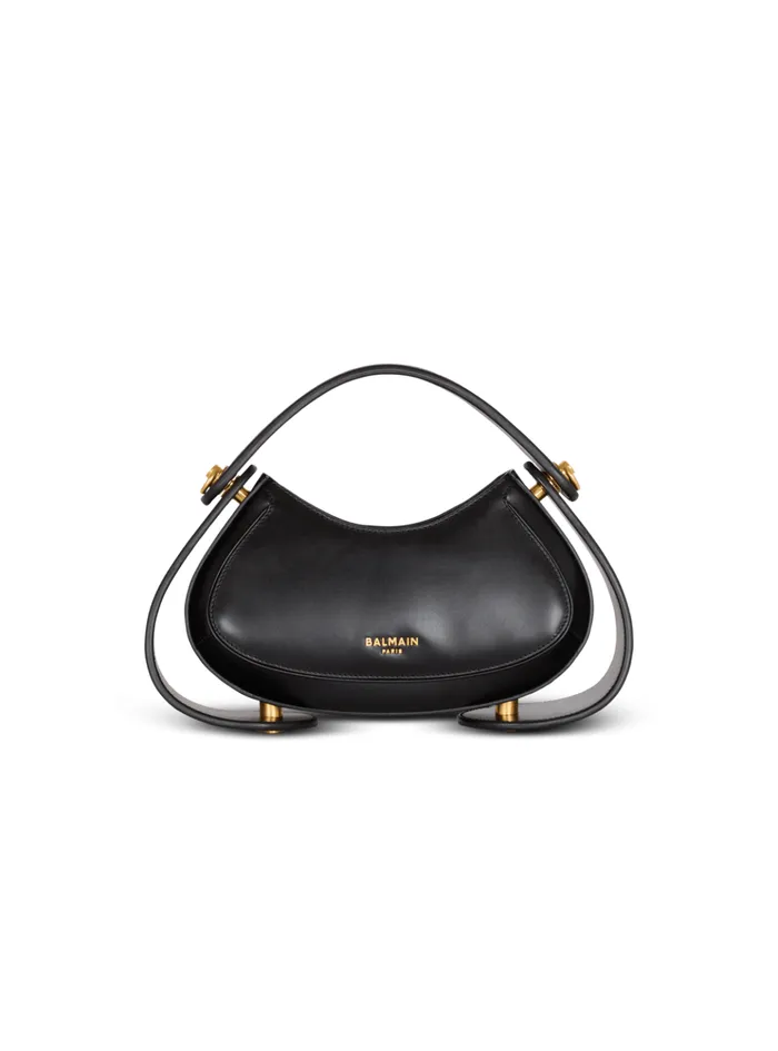 Medium Jolie Madame Bag In Box Leather Black Women Balmain Handbags