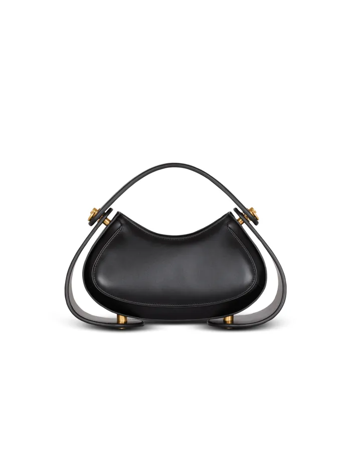 Medium Jolie Madame Bag In Box Leather Black Women Balmain Handbags