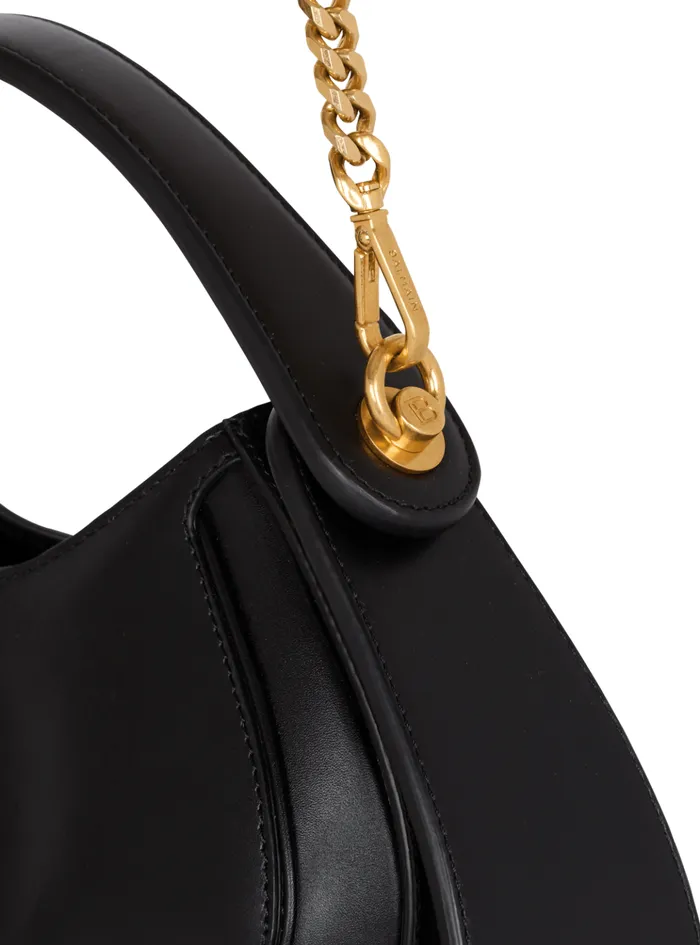 Medium Jolie Madame Bag In Box Leather Black Women Balmain Handbags