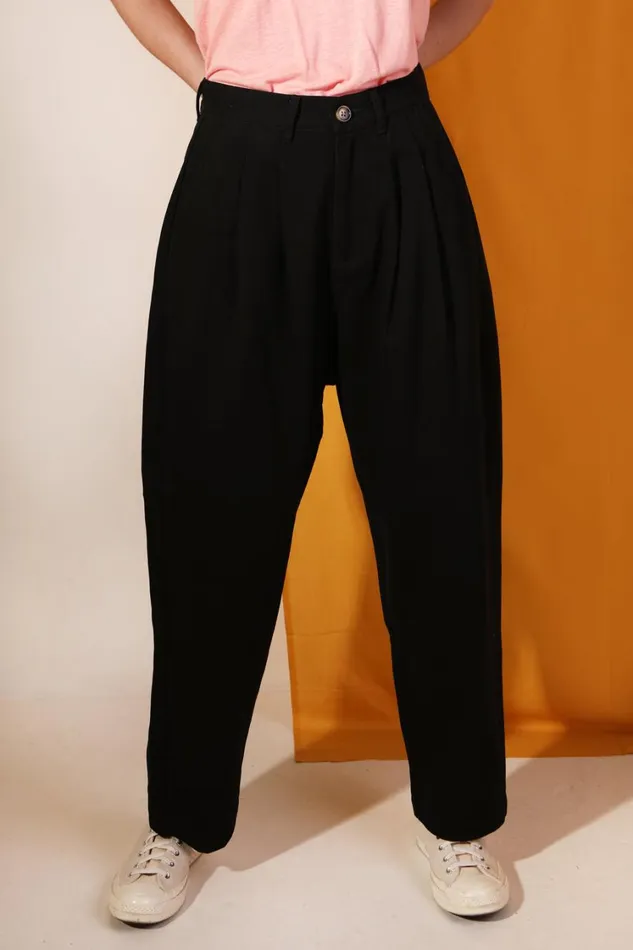 Mega Slacks Black Womens LF Markey Trousers