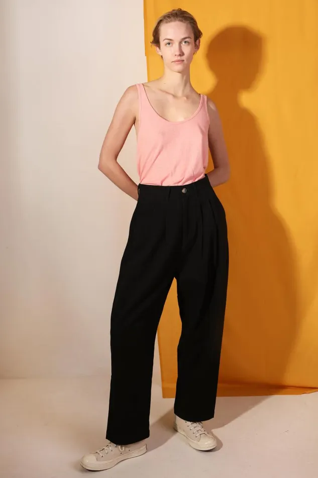 Mega Slacks Black Womens LF Markey Trousers