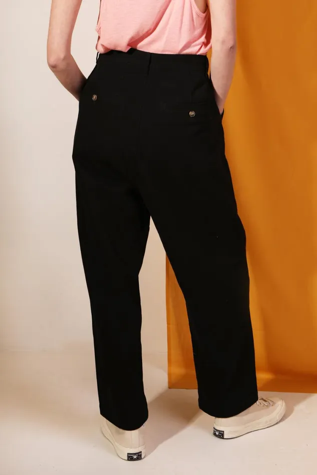 Mega Slacks Black Womens LF Markey Trousers