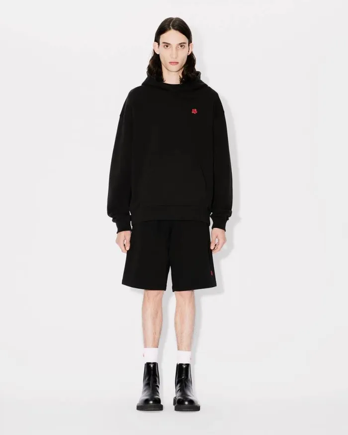 Men 039Boke Flower039 Embroidered Shorts Black Kenzo Pants And Shorts