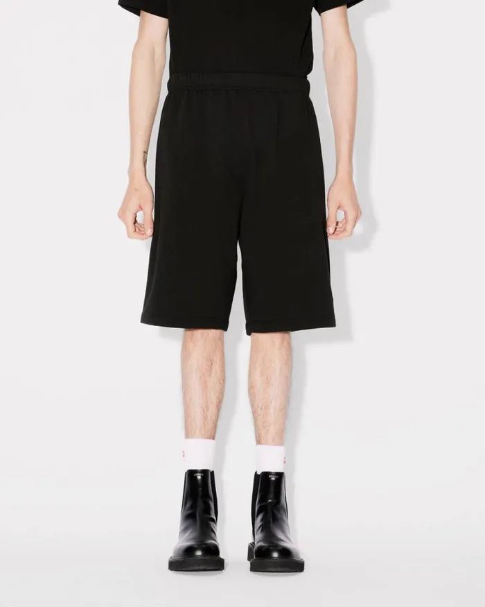Men 039Boke Flower039 Embroidered Shorts Black Kenzo Pants And Shorts