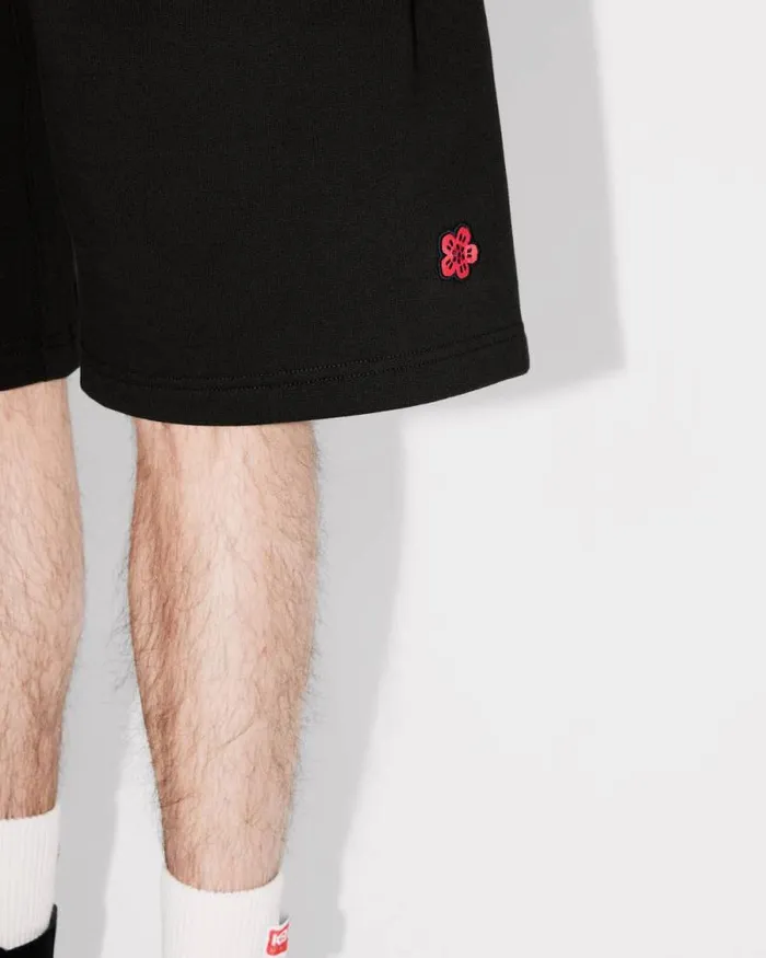 Men 039Boke Flower039 Embroidered Shorts Black Kenzo Pants And Shorts