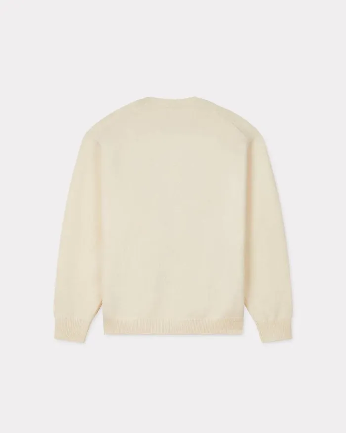 Men 039Boke Flower039 Jumper In Wool Off White Kenzo Sweaters And Cardigans