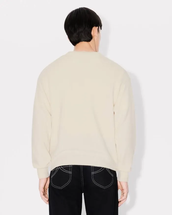 Men 039Boke Flower039 Jumper In Wool Off White Kenzo Sweaters And Cardigans