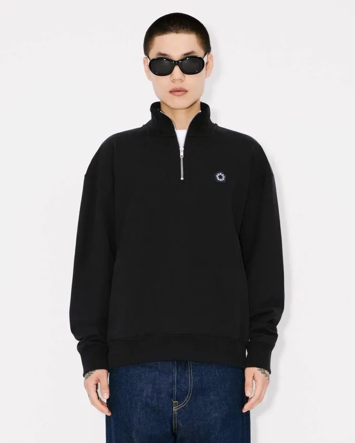 Men 039Boke Flower 20039 Embroidered Sweatshirt In Cotton Black Kenzo Sweatshirts And Hoodies