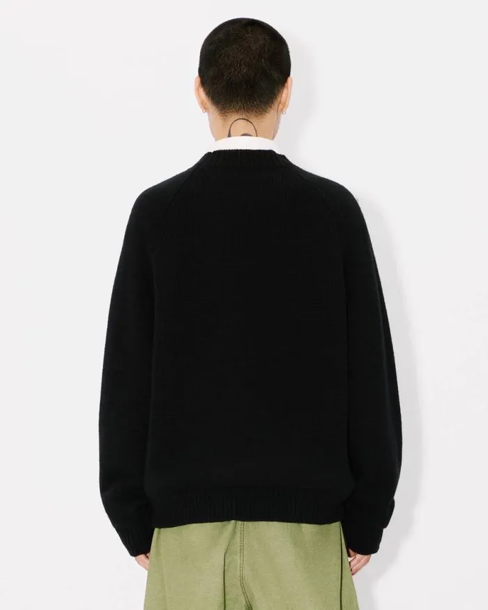 Men 039KENZO Pop039 Wool Jumper Black Kenzo Sweaters And Cardigans