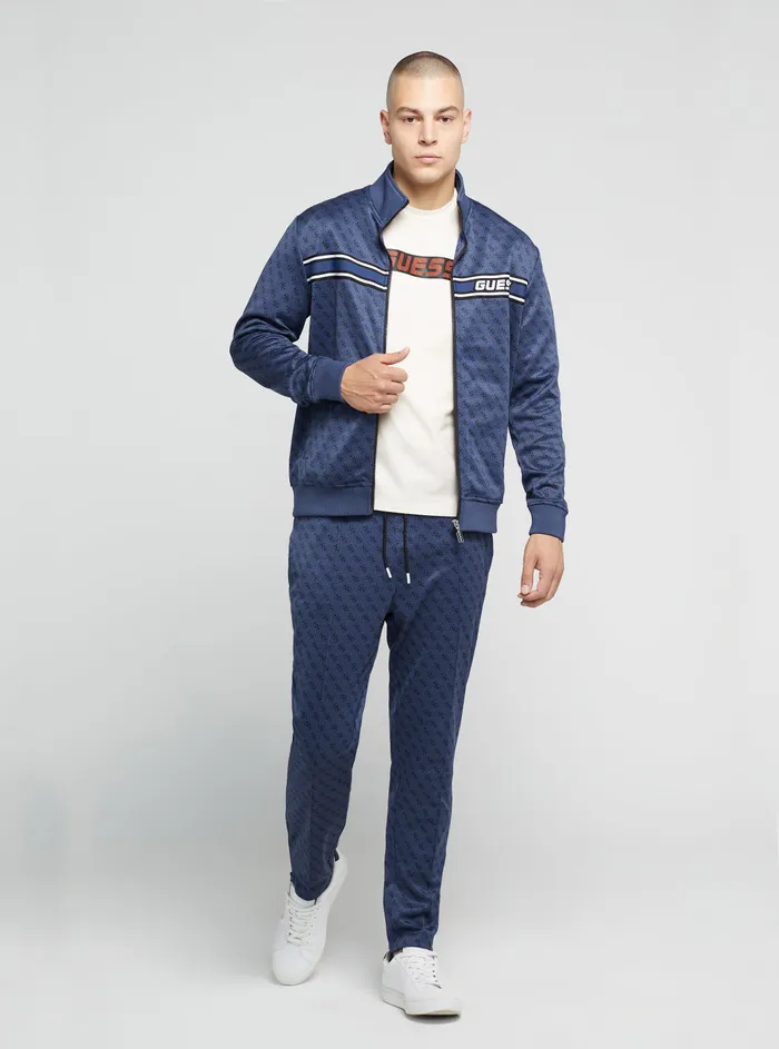 Men Activewear GUESS Eco Blue Logo Korbin Active Jacket Men Activewear GUESS Eco Blue Logo Korbin Active Jacket