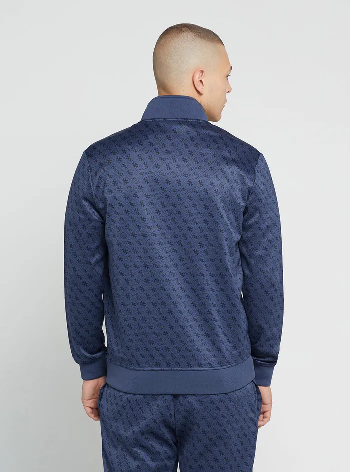 Men Activewear GUESS Eco Blue Logo Korbin Active Jacket Men Activewear GUESS Eco Blue Logo Korbin Active Jacket