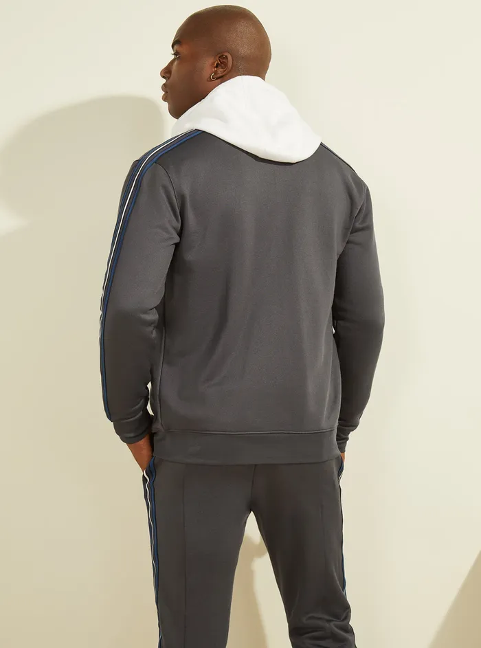 Men Activewear GUESS Grey Jeremy Active Zip Jacket Men Activewear GUESS Grey Jeremy Active Zip Jacket