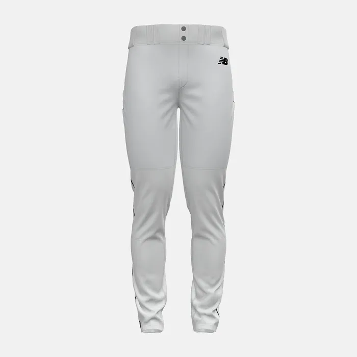 Men Adversary 2 Baseball Piped Pant Tapered White With Navy New Balance Pants