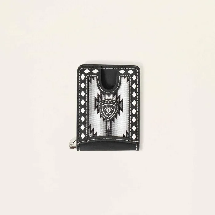 Men Bags and Wallets Ariat Southwest Diamond Money Clip Black