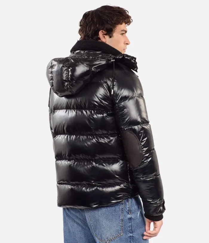 Men Black Blazon Down Jacket THE KOOPLES Coats and Jackets