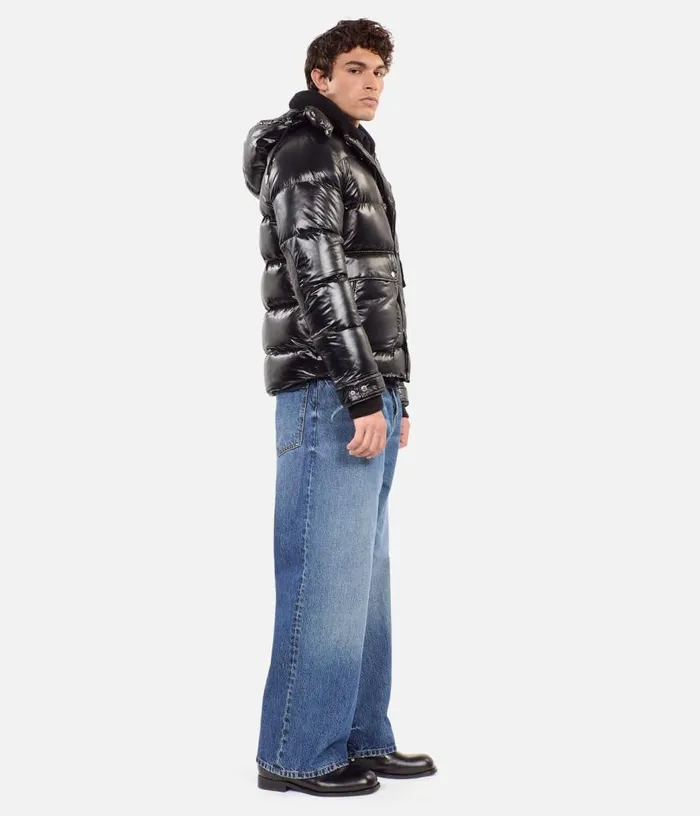 Men Black Blazon Down Jacket THE KOOPLES Coats and Jackets