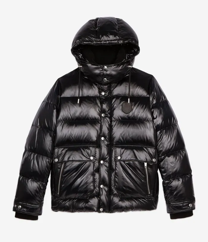 Men Black Blazon Down Jacket THE KOOPLES Coats and Jackets