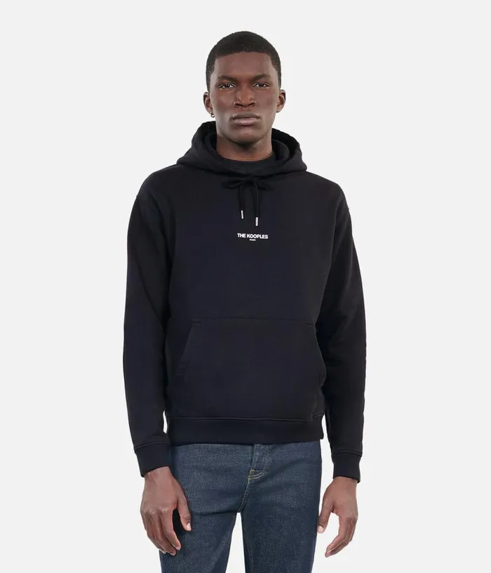 Men Black Logo Hoodie THE KOOPLES Sweatshirts and Sweatpants