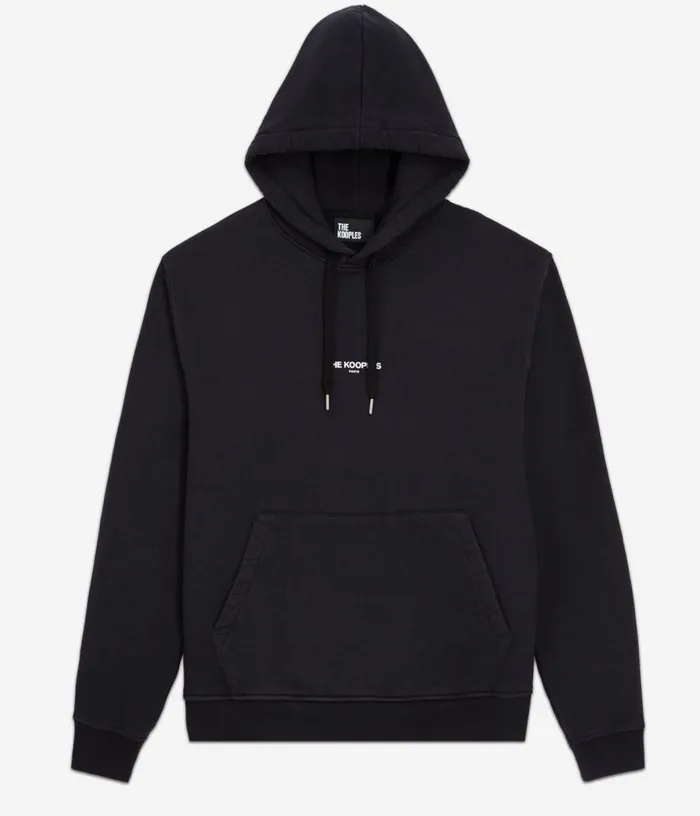 Men Black Logo Hoodie THE KOOPLES Sweatshirts and Sweatpants