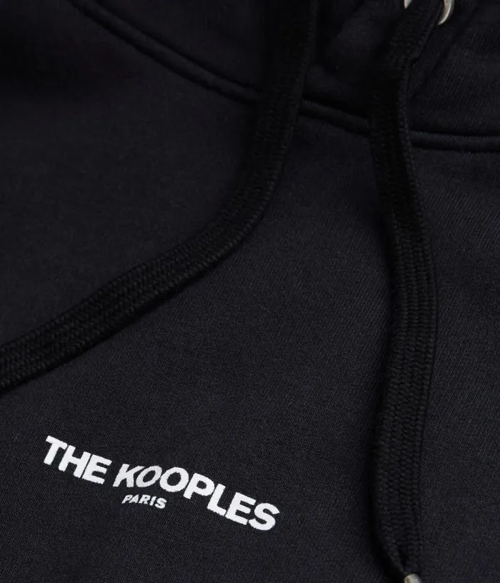 Men Black Logo Hoodie THE KOOPLES Sweatshirts and Sweatpants