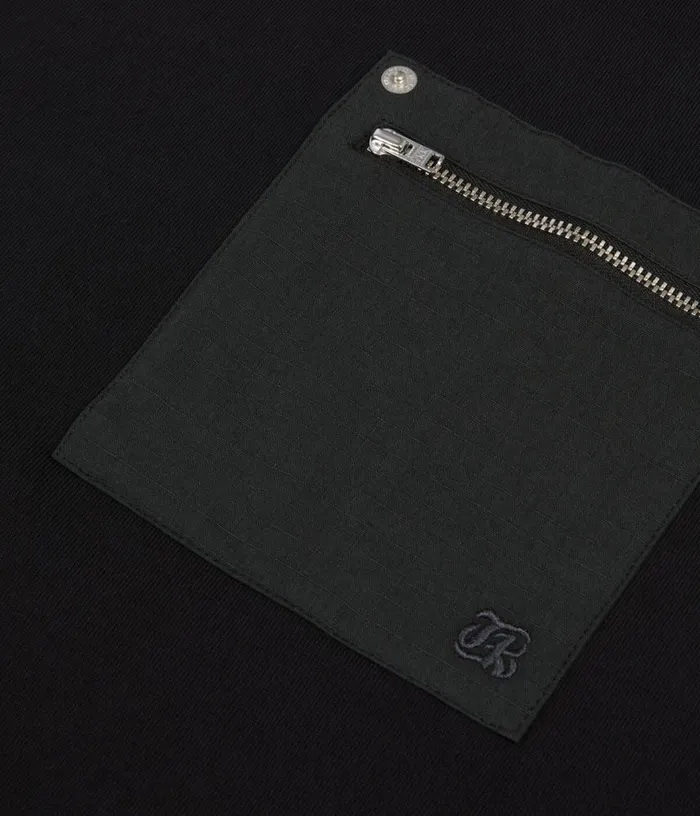 Men Black Tshirt With Zipped Pocket THE KOOPLES Tshirts