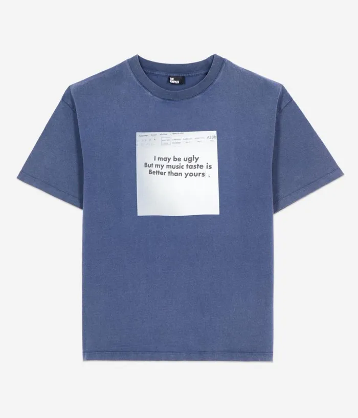 Men Blue Tshirt With Serigraphy THE KOOPLES Tshirts