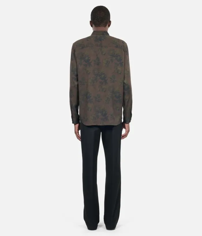 Men Brown Floral Print Shirt THE KOOPLES Shirts