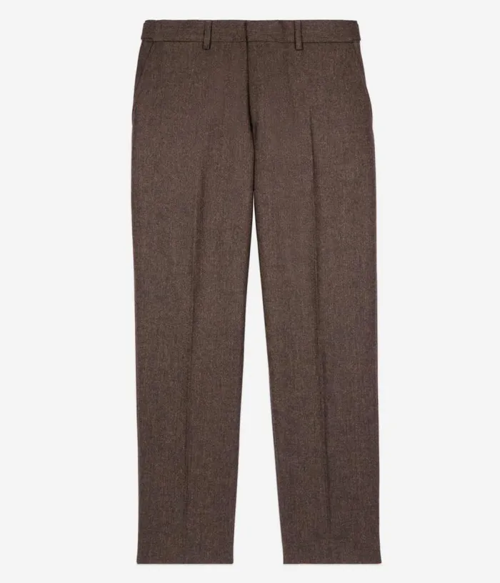 Men Brown Woolblend Suit Trousers THE KOOPLES Blazers and Suits