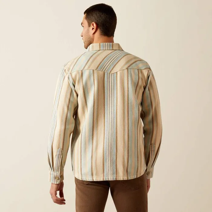 Men Button Down Shirts Ariat Hartley Retro Fit Over Shirt Khaki Men Button Down Shirts Ariat Hartley Retro Fit Over Shirt Khaki
