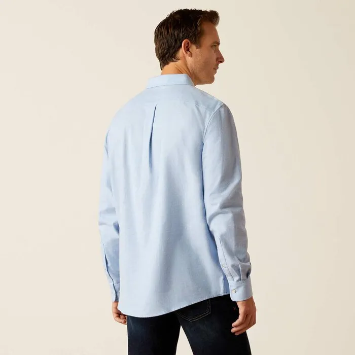 Men Button Down Shirts Ariat Simmental Shirt Chambray Blue Men Button Down Shirts Ariat Simmental Shirt Chambray Blue