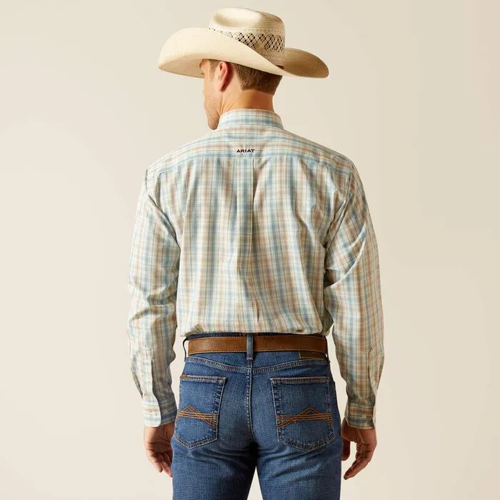 Men Button Down Shirts Ariat Wrinkle Free Ivar Classic Fit Shirt Blue Men Button Down Shirts Ariat Wrinkle Free Ivar Classic Fit Shirt Blue
