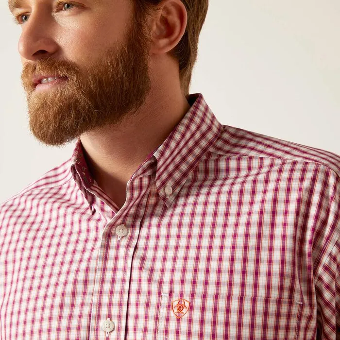 Men Button Down Shirts Ariat Wrinkle Free Valen Classic Fit Shirt White Men Button Down Shirts Ariat Wrinkle Free Valen Classic Fit Shirt White
