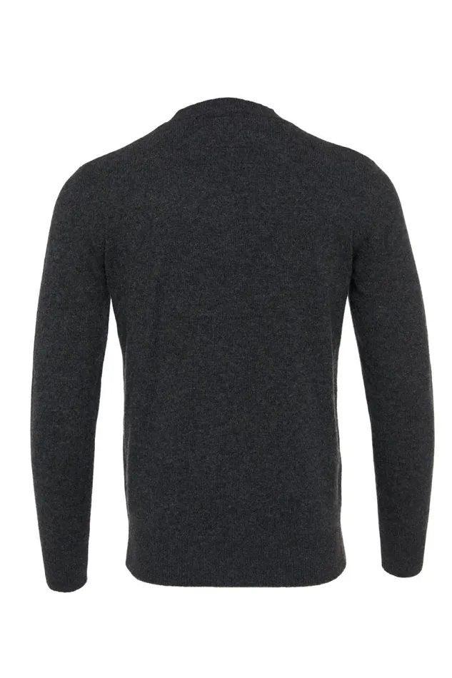 Men Byron Crew Neck Knit Charcoal Holland Cooper Knitwear