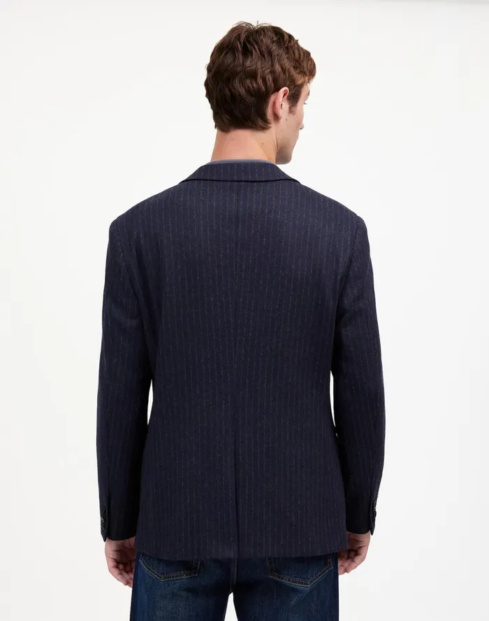 Men Coats Jackets Madewell The Roebling TwoButton Blazer In Italian Fabric Dark Navy
