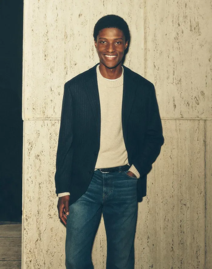 Men Coats Jackets Madewell The Roebling TwoButton Blazer In Italian Fabric Dark Navy
